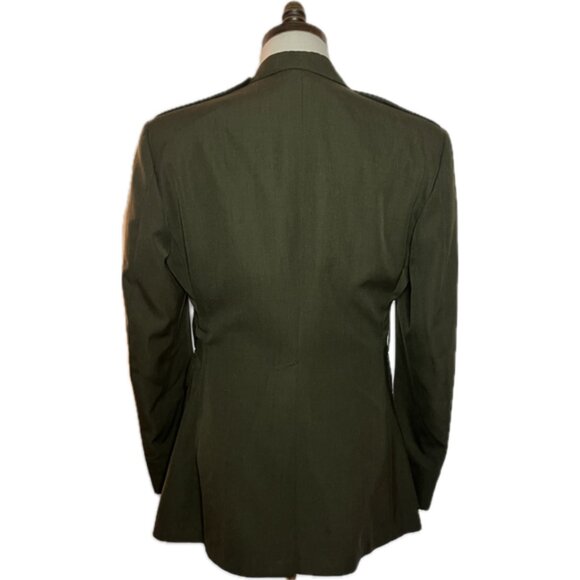 USMC Enlisted Male Green Service Coat - Picture 2 of 2
